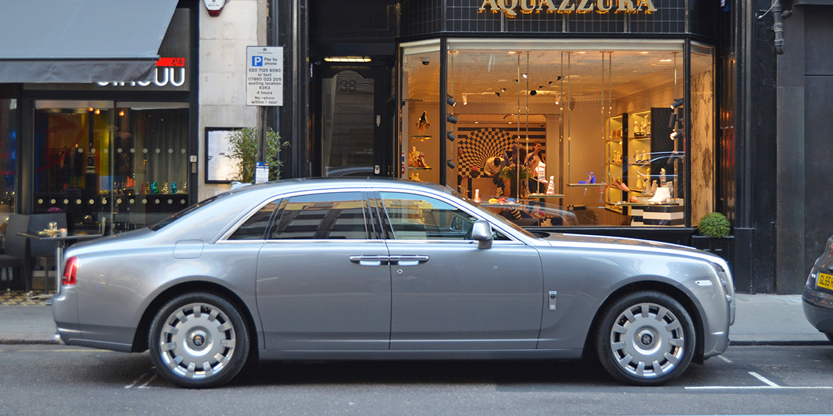 Rolls Royce Ghost in Mayfair, London