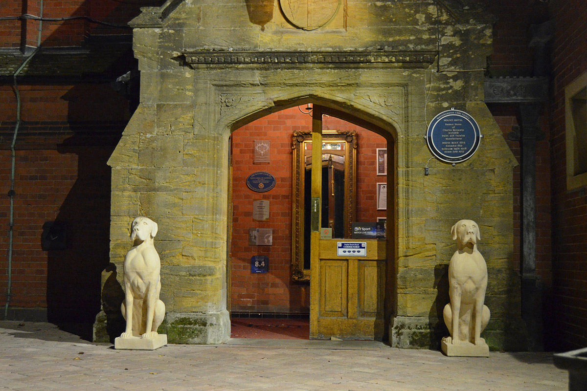 The dogs welcoming you in - The Mount Hotel