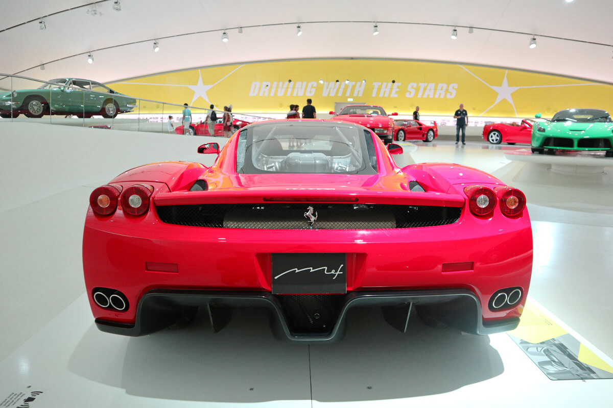 Modern red Ferrari