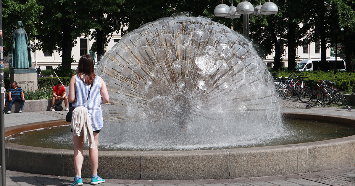 Dandelion fountain in Oslo