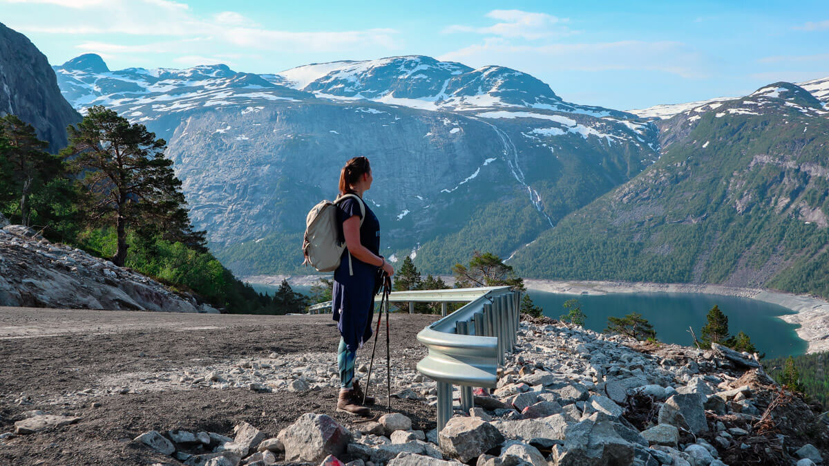 Amazing views at the start of the hike for Trolltunga